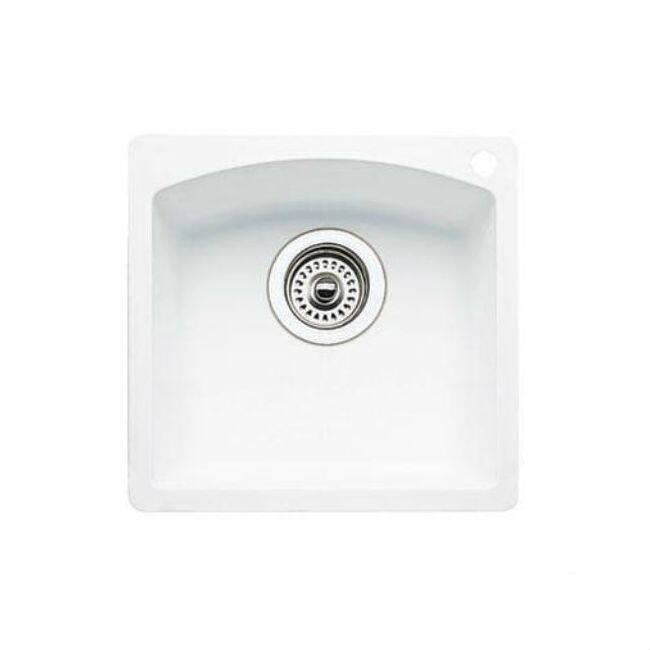 Blanco 440205 Diamond White Granite Drop-in/Undermount Kitchen Sink