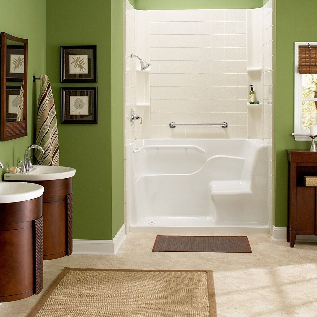 Shop American Standard Soaking Bathtub 3060.SH.RW White Free Shipping