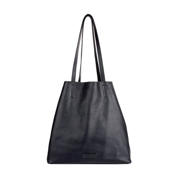 unlined leather tote