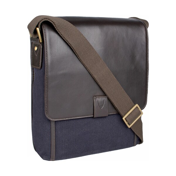 Shop Hidesign Aiden Medium Canvas & Leather Crossbody Messenger Bag - Free Shipping Today ...