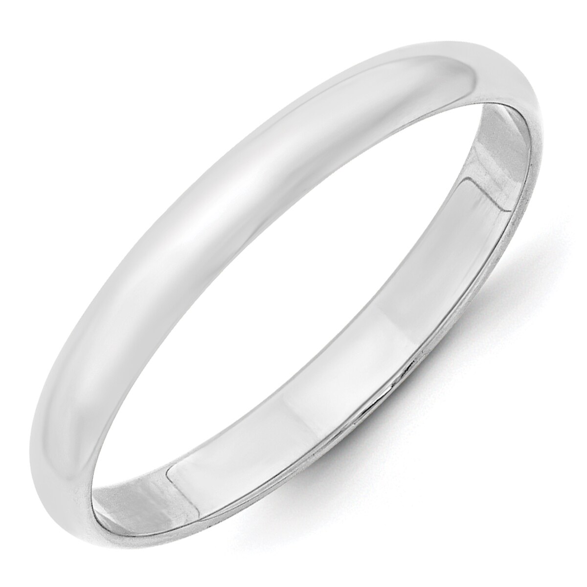 10K Yellow Gold 3mm Lightweight Half Round Domed Wedding Band