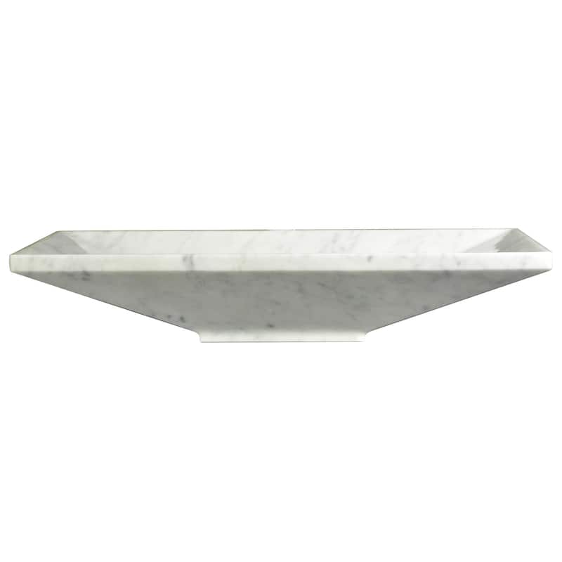 AA Warehousing Bliss Zen White Carrara Marble Sink