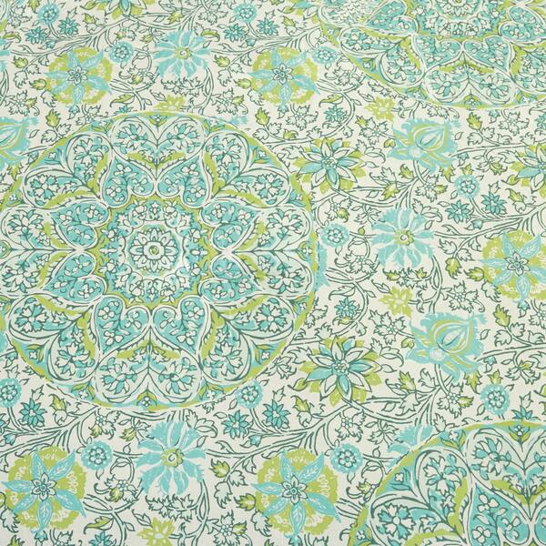 Shop Indigo Bazaar Stamped Indian Floral 5 Piece Comforter Set