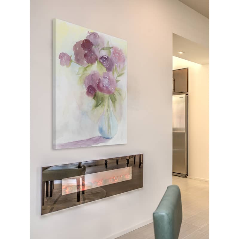 Glowing Bouquet I' Painting Print on Wrapped Canvas - Multi-Color