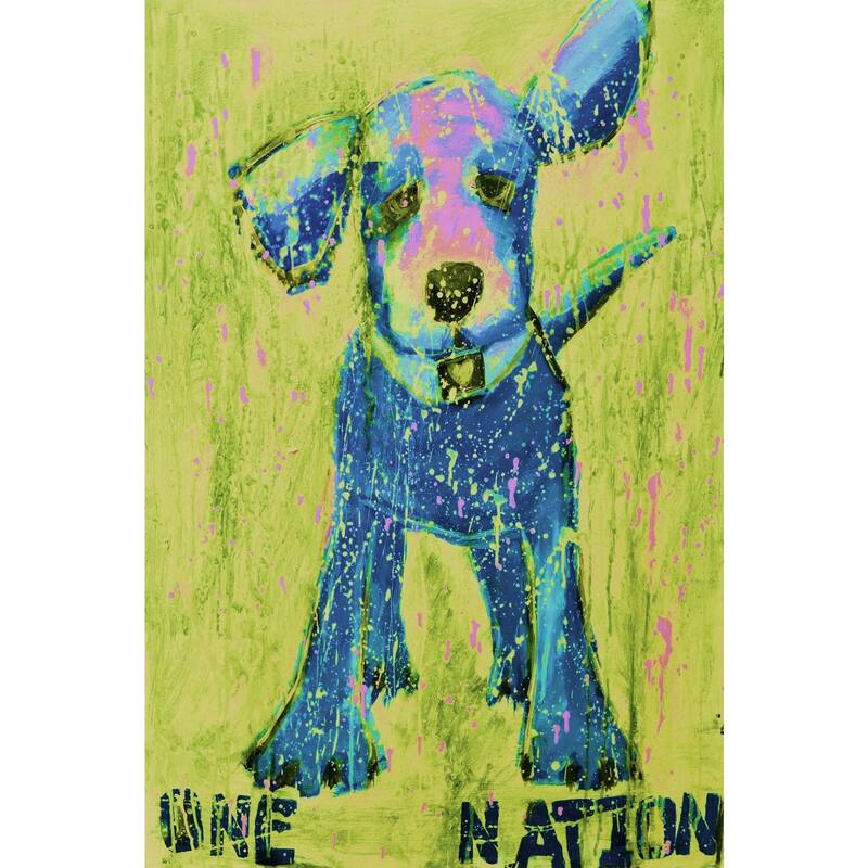 Blue and Yellow One Nation' Painting Print on Wrapped Canvas - Multi-Color