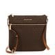 Shop Michael Kors Bedford Signature Flat Brown Crossbody Bag - Free Shipping Today - Overstock ...