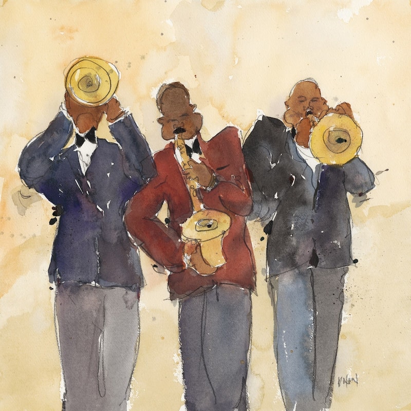 Jazz Trio I' Painting Print on Wrapped Canvas - Multi-Color