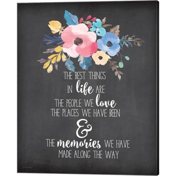 Jo Moulton 'The Best Things' Canvas Art - Overstock - 15890736