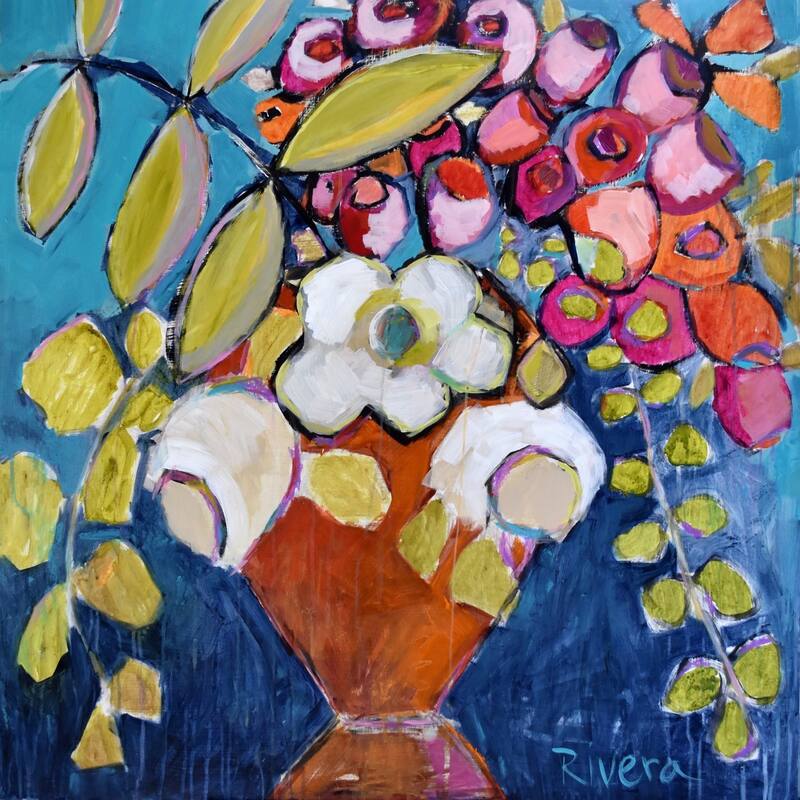 Majestic Bouquet' Painting Print on Wrapped Canvas - Multi-Color