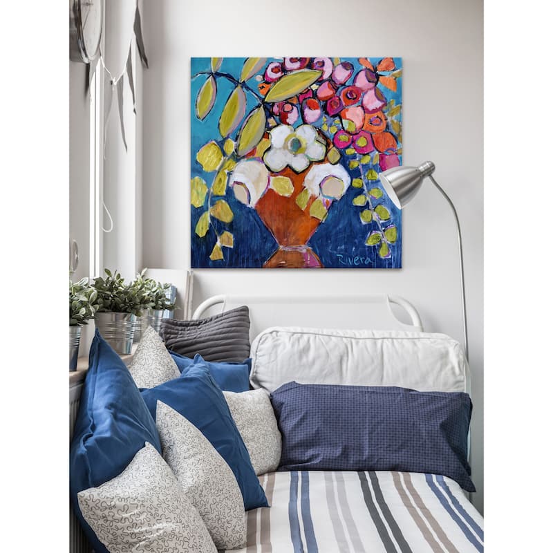 Majestic Bouquet' Painting Print on Wrapped Canvas - Multi-Color