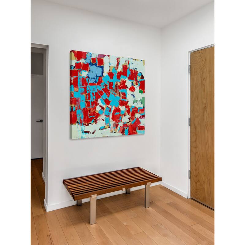 Fire and Ice II' Painting Print on Wrapped Canvas - Multi-Color