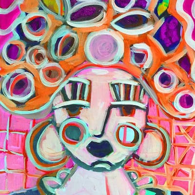 Rad Martha' Painting Print on Wrapped Canvas - Multi-Color