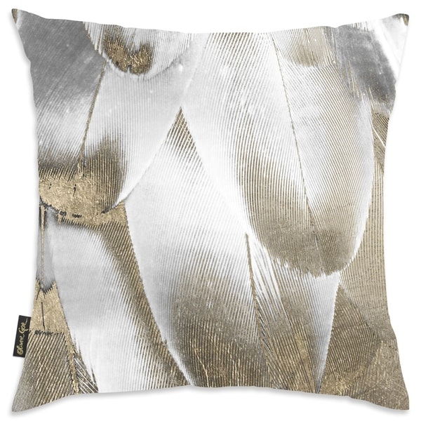 Oliver Gal 'Royal Feathers' Decorative Throw Pillow On Sale
