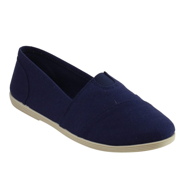 Slip On Casual Canvas Flats - Overstock 