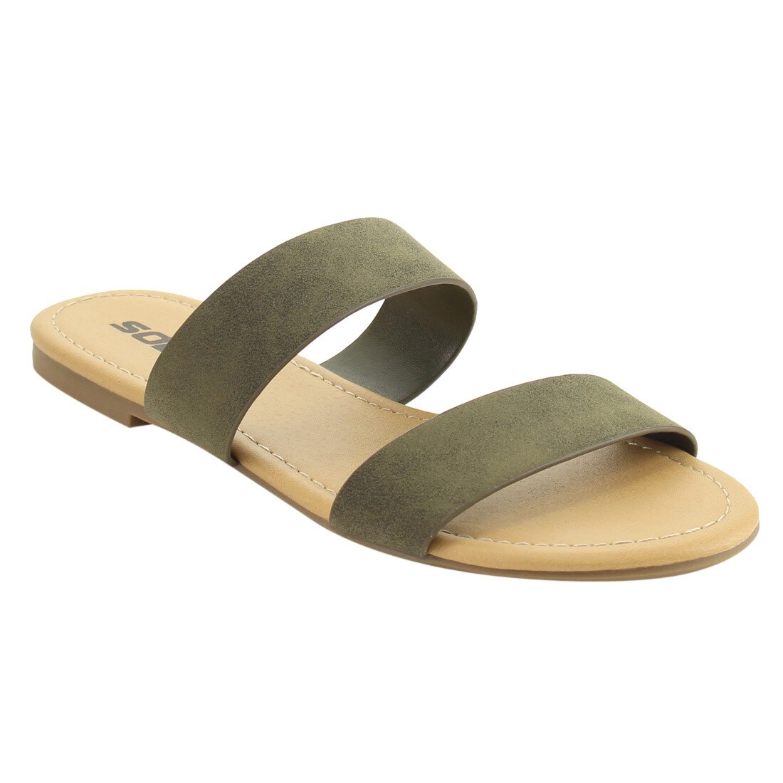 soda two strap sandals