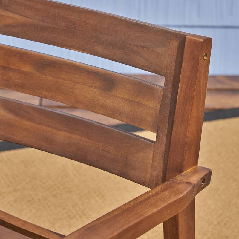 Stamford Acacia Wood Dining Chair (Set of 2) by Christopher Knight Home