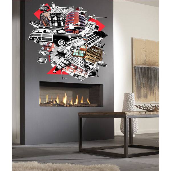 Full Color Collage Full Color Decal, Full color sticker, colored ...