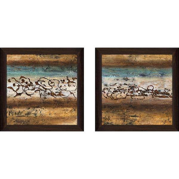 "Energy I" Wall Art Set of 2, Matching Set Overstock 15902771