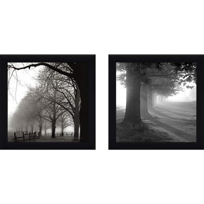 "Misty Trees" Wall Art Set of 2, Matching Set