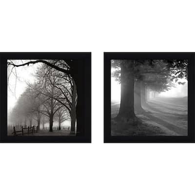 "Misty Trees" Wall Art Set of 2, Matching Set