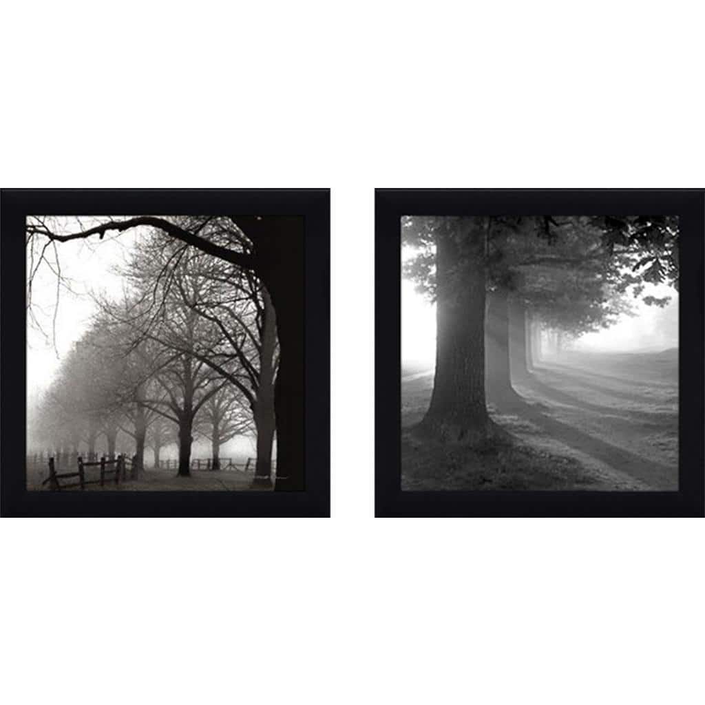 "Misty Trees" Wall Art Set of 2, Matching Set