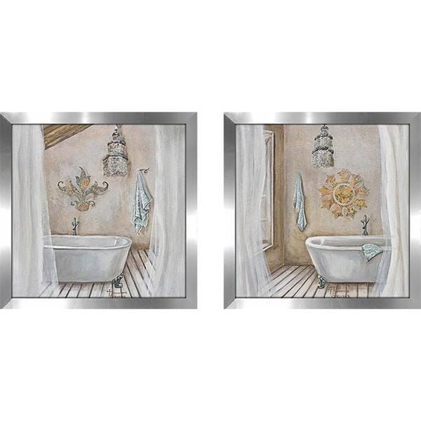 Crystal Bath Wall Art Set Of 2 Matching