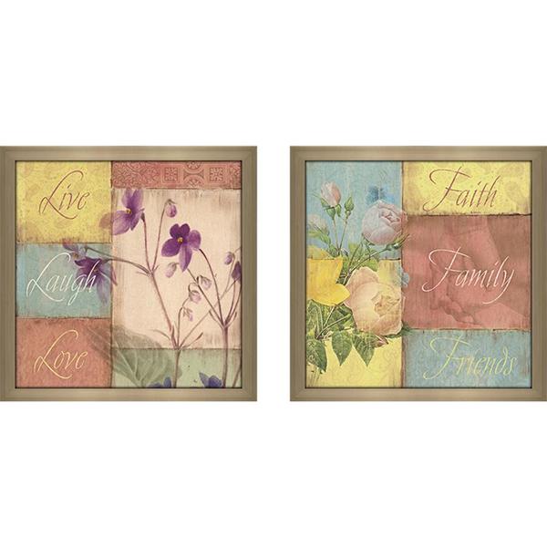 Shop "Faith Family Friends" Wall Art Set of 2, Matching Set - Free