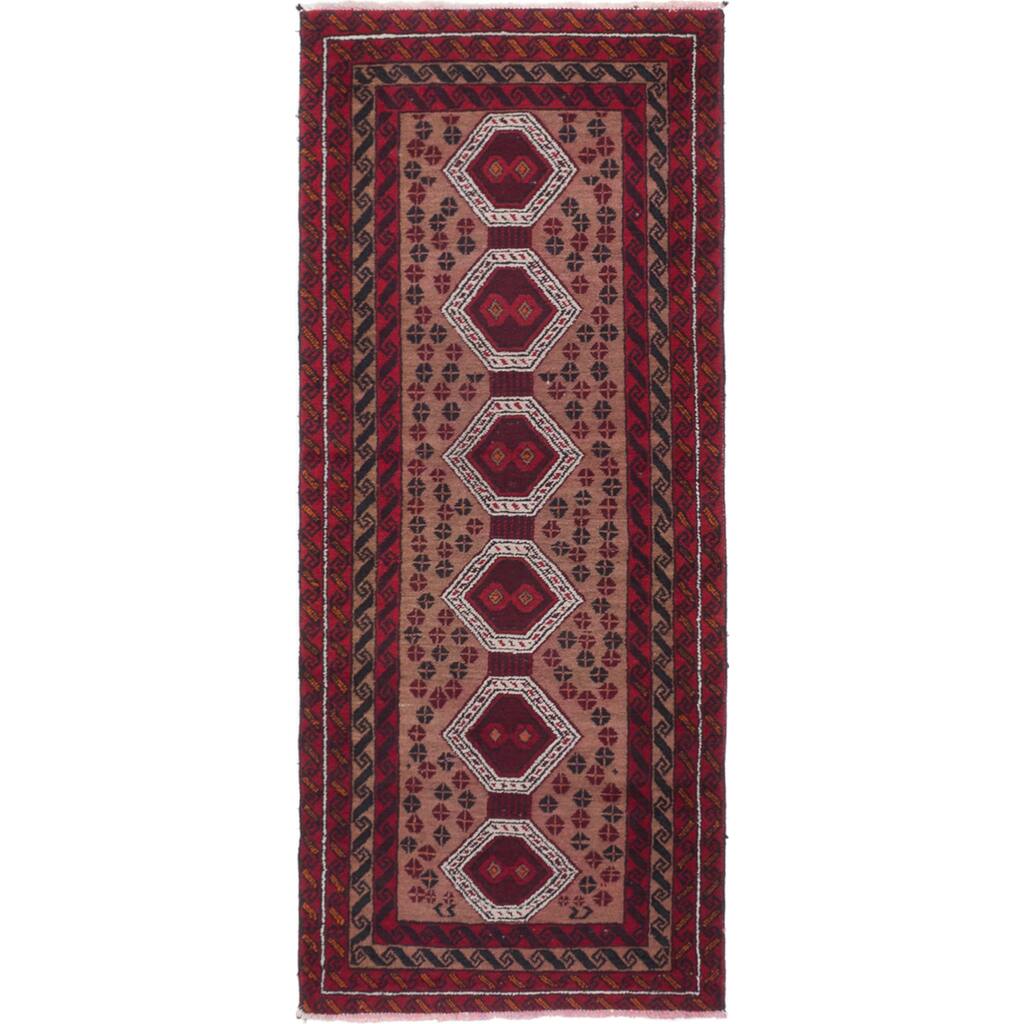 ecarpetgallery Persian Vintage Brown, Red Wool Rug