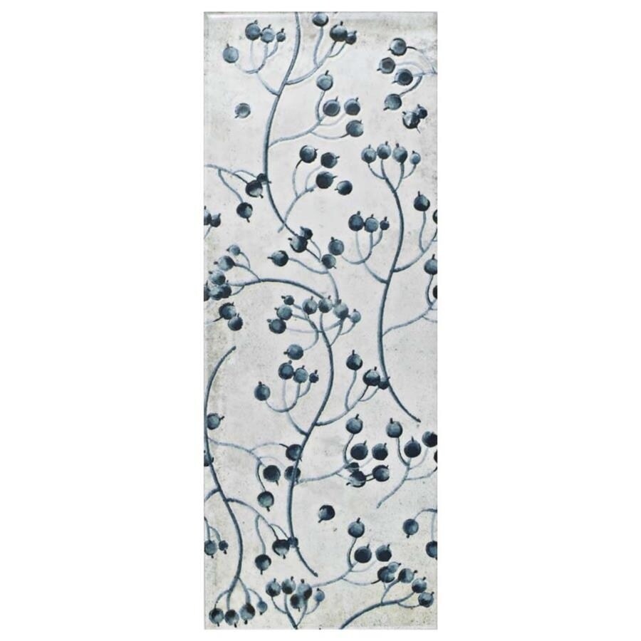 Shop Somertile 5 875x15 75 Inch Siempre White Flower Ceramic Wall
