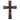 HiEnd Accents Wood Cross W/Star Cross Overlay (Ea)