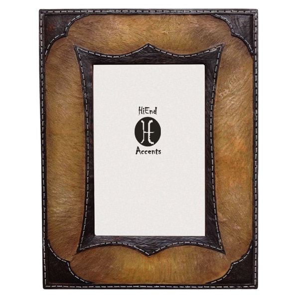 HiEnd Accents Resin Tan Cowhide Frame (Ea)