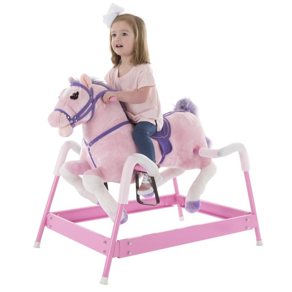 pink spring horse