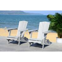 Safavieh Breetel Grey Wash Set Of 2 Adirondack Chairs