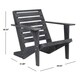 Safavieh Lanty Grey Adirondack Chair - Thumbnail 2