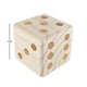 preview thumbnail 6 of 4, Hey! Play! Giant Wooden Yard Dice Outdoor Lawn Game - Natural Wood - 3.5" Cube