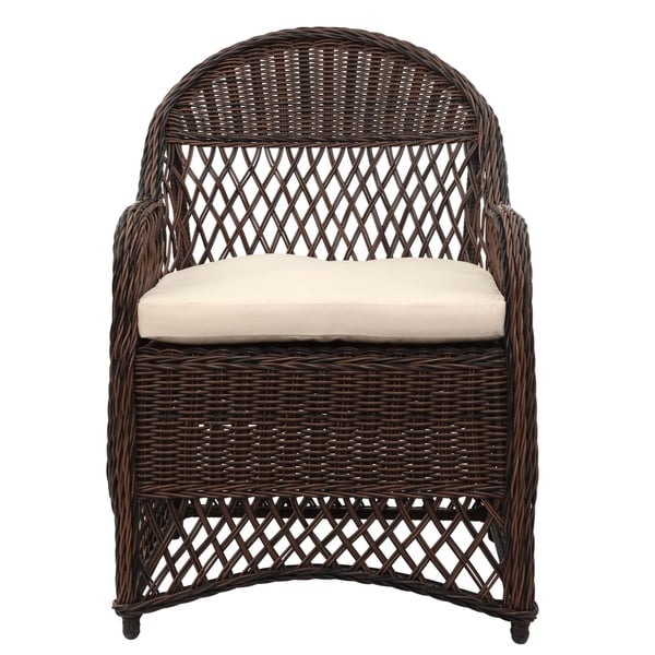 Shop Safavieh Outdoor Living Davies Brown/ Beige Wicker ... Shop Safavieh Outdoor Living Davies Brown/ Beige Wicker ... on Outdoor Living Wicker id=47170