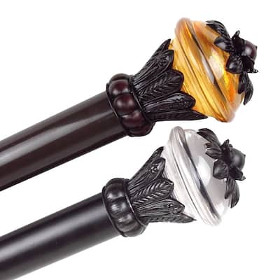 InStyleDesign Dawna 1.5" Custom Cut Length Curtain Rod (up to 16')