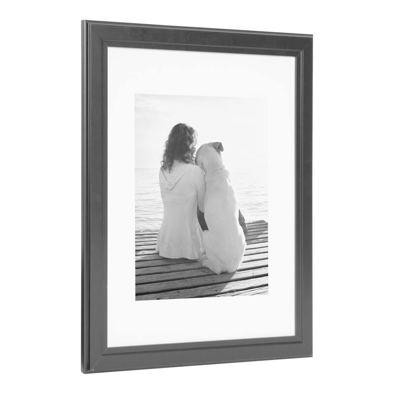 DesignOvation Kieva Solid Wood Picture Frame Set