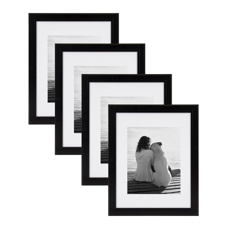 DesignOvation Kieva Solid Wood Picture Frame Set