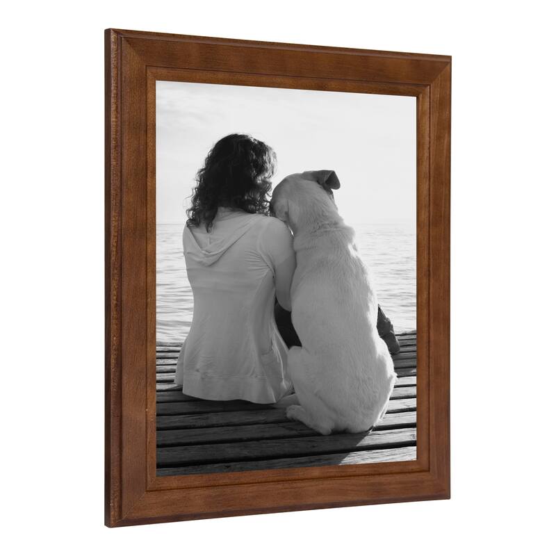 DesignOvation Kieva Solid Wood Picture Frame Set