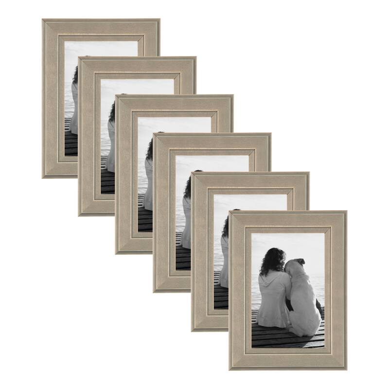 DesignOvation Kieva Solid Wood Picture Frame Set