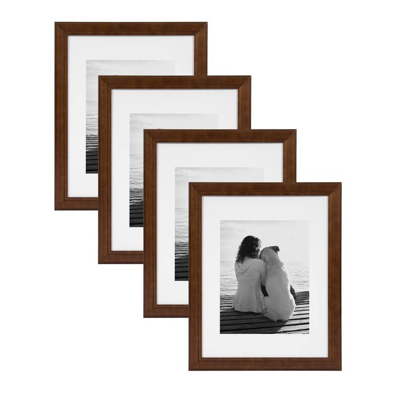 DesignOvation Kieva Solid Wood Picture Frame Set