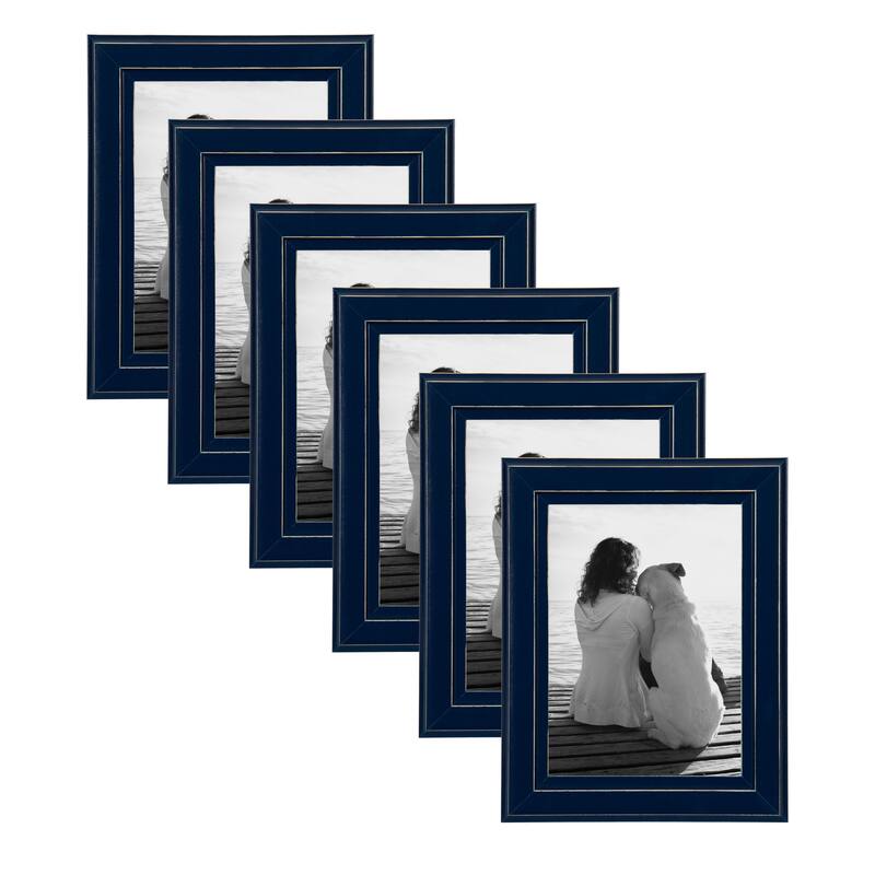 DesignOvation Kieva Solid Wood Picture Frame Set