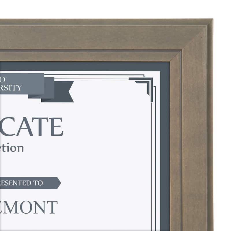 DesignOvation Kieva Solid Wood Picture Frame Set