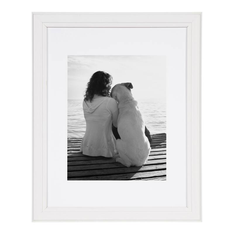 DesignOvation Kieva Solid Wood Picture Frame Set