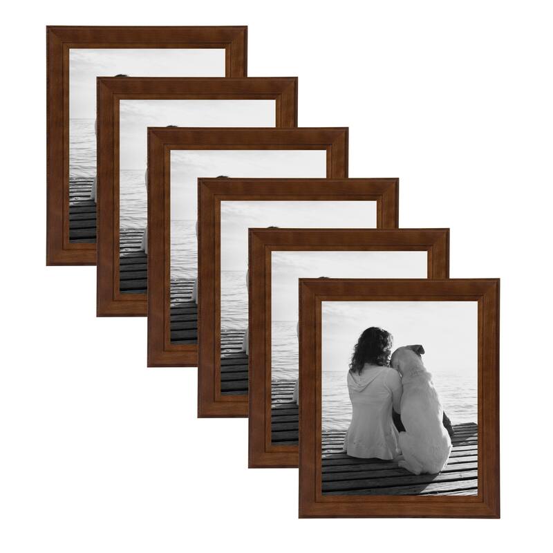 DesignOvation Kieva Solid Wood Picture Frame Set