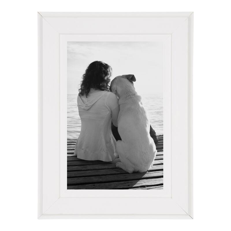 DesignOvation Kieva Solid Wood Picture Frame Set