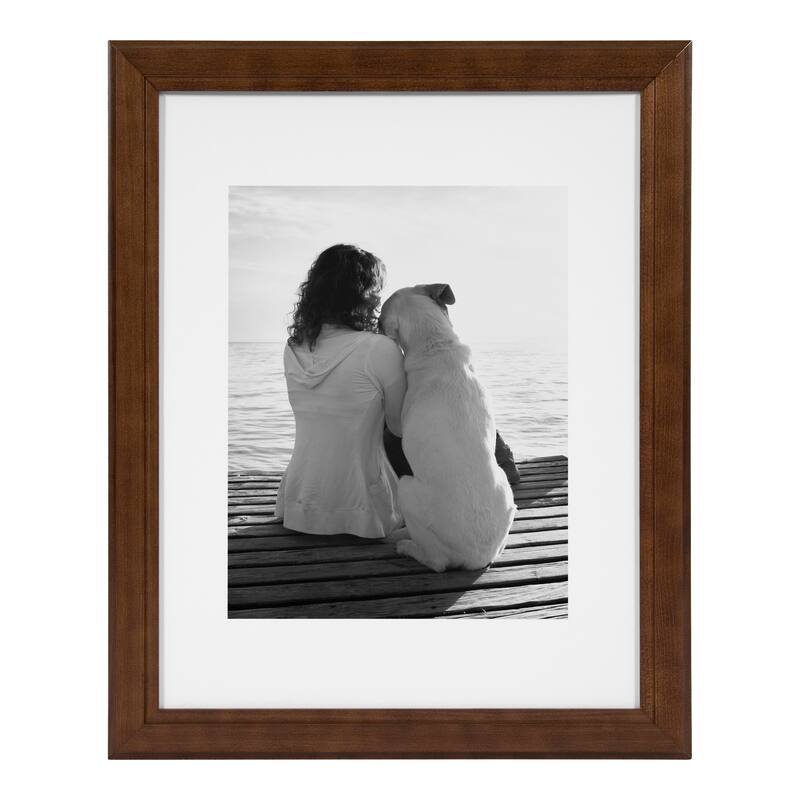 DesignOvation Kieva Solid Wood Picture Frame Set