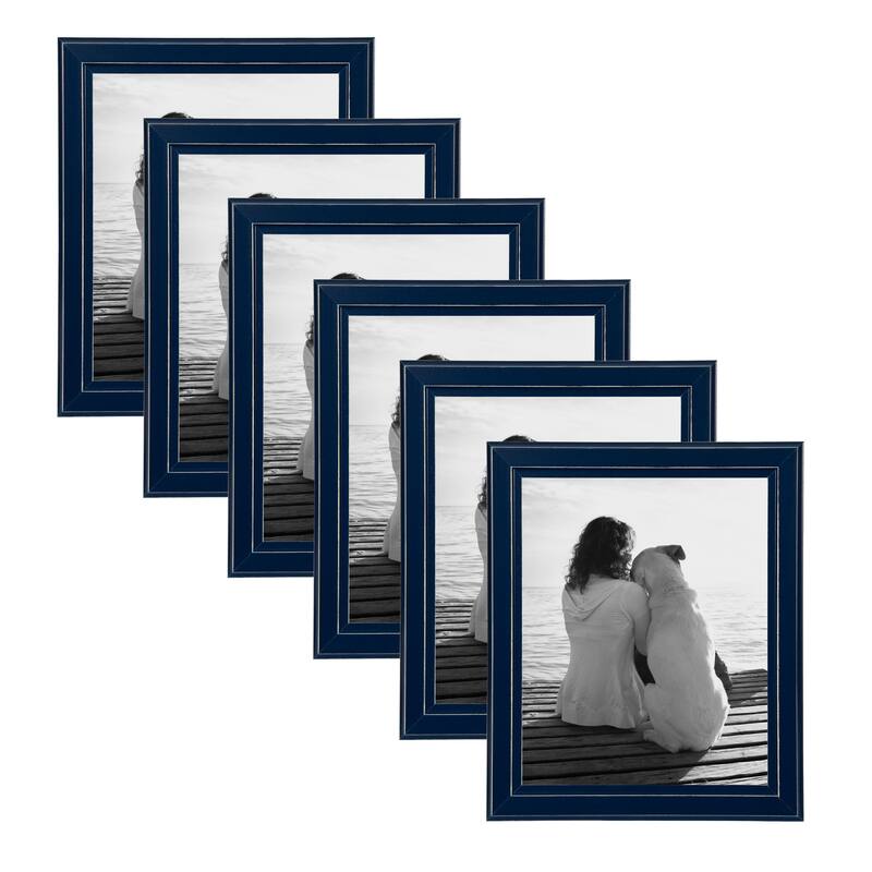DesignOvation Kieva Solid Wood Picture Frame Set