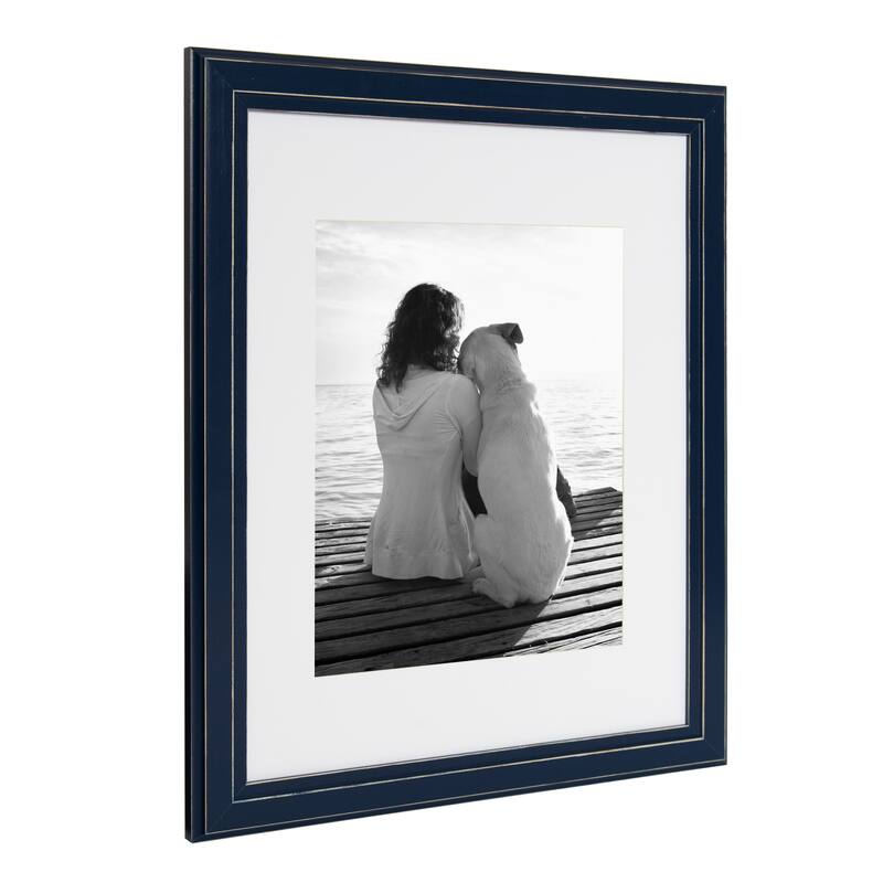 DesignOvation Kieva Solid Wood Picture Frame Set